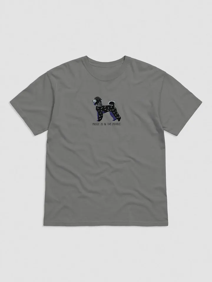 Proof Is in the Poodle T-Shirt(Embroidered) of a Miniature Poodle(Black) product image (5)