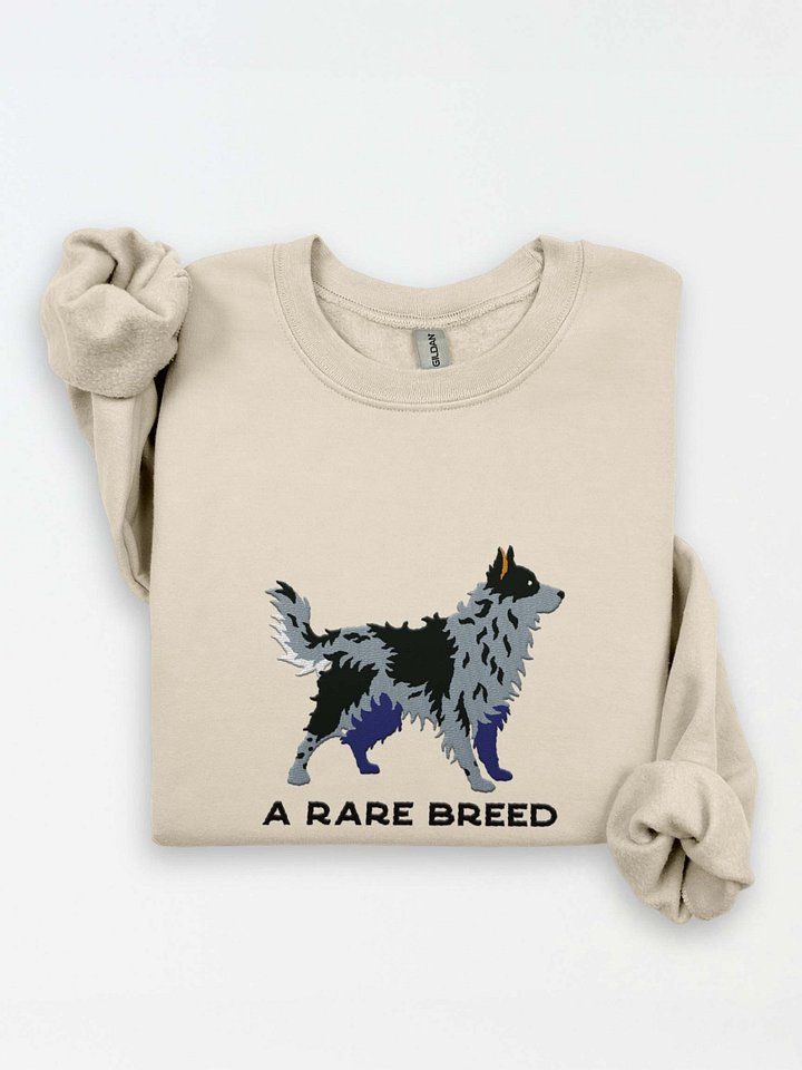 A Rare Breed Sweatshirt (Embroidered) of a Hungarian Mudi(Merle) product image (1)