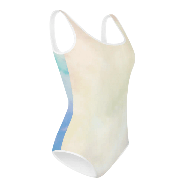 Blur cloud rainbow Design Youth One Piece Swimsuit - V1 product image (1)