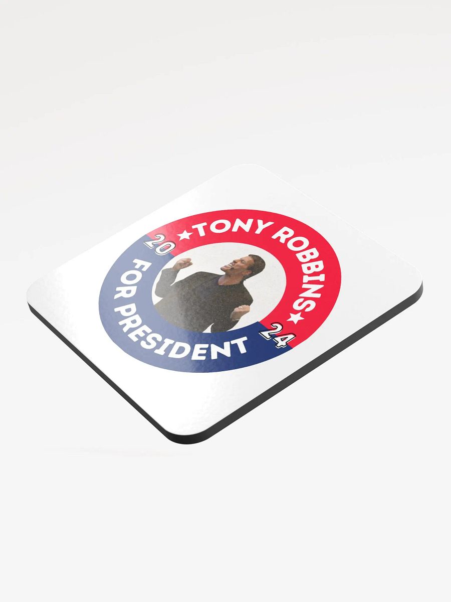 'Tony Robbins for President' 2024 Campaign Button Coaster product image (3)