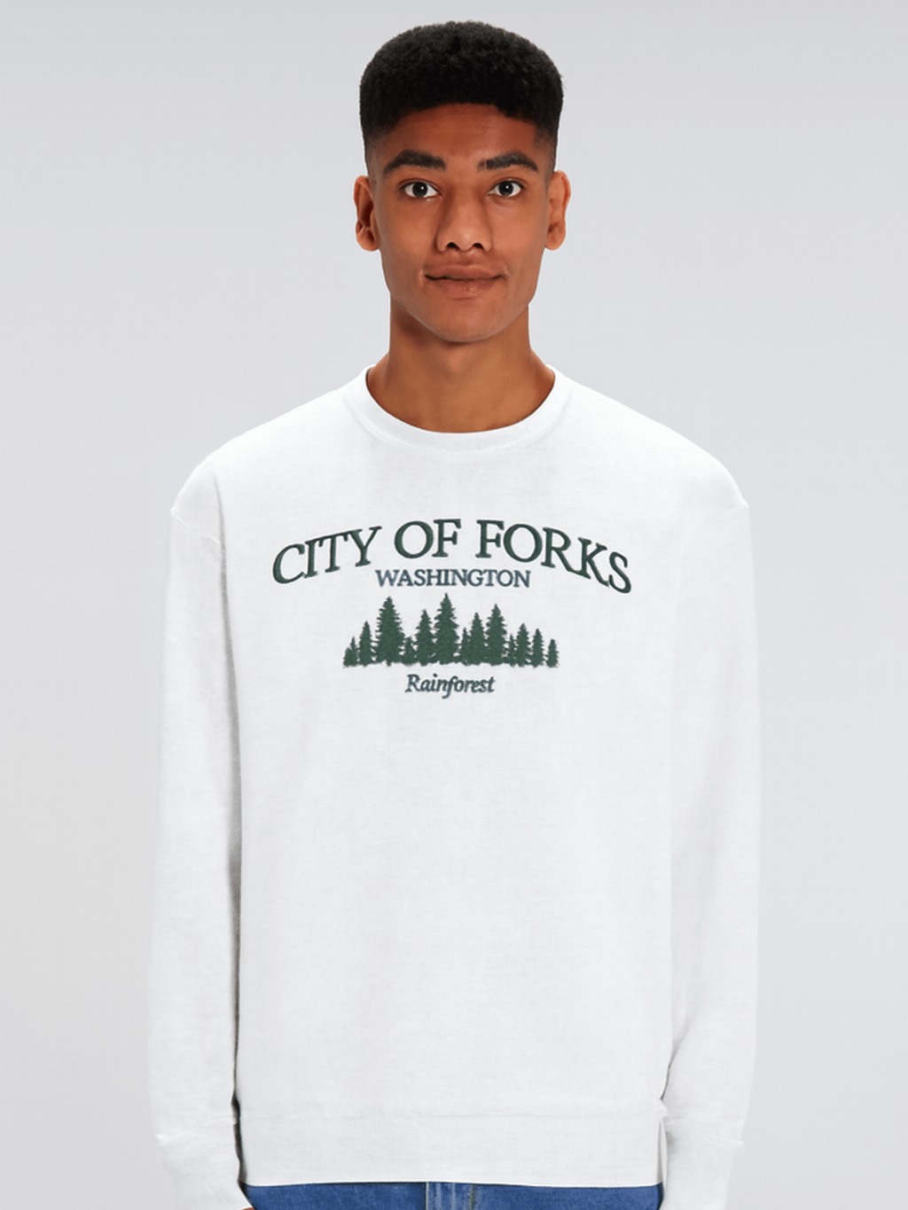 City of Forks Washington Rainforest Crewneck Sweatshirt product image (1)