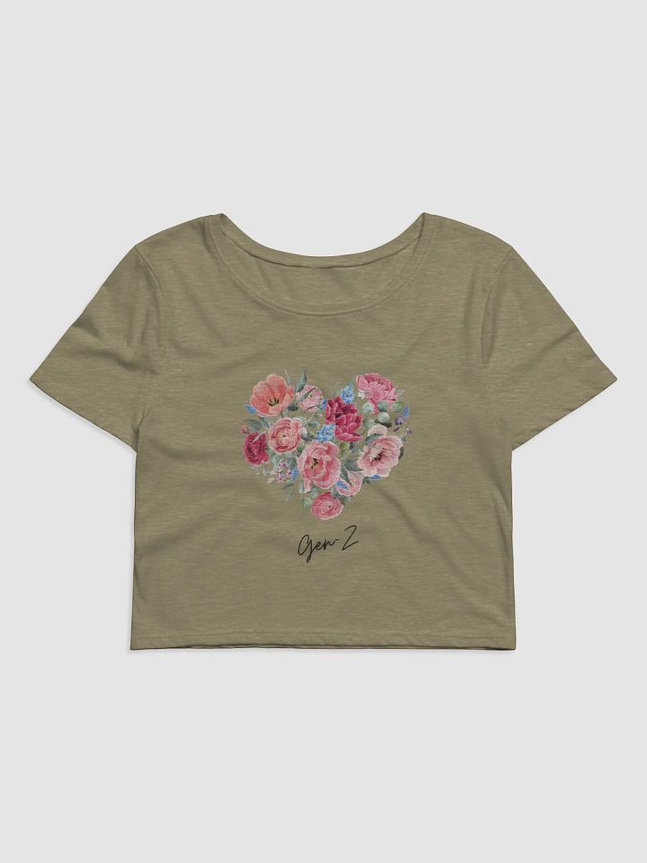 Gen Z Cropped Top Designed by Anopa Silver product image (1)