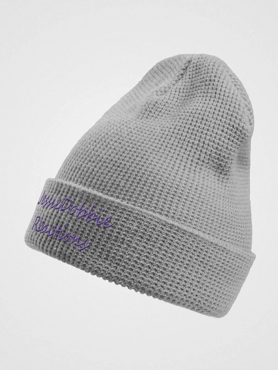 Jessie Dobbie light grey waffle beanie! product image (2)