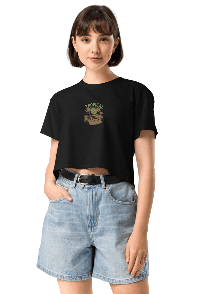 Tropical Breeze Embroidery Crop Top product image (8)