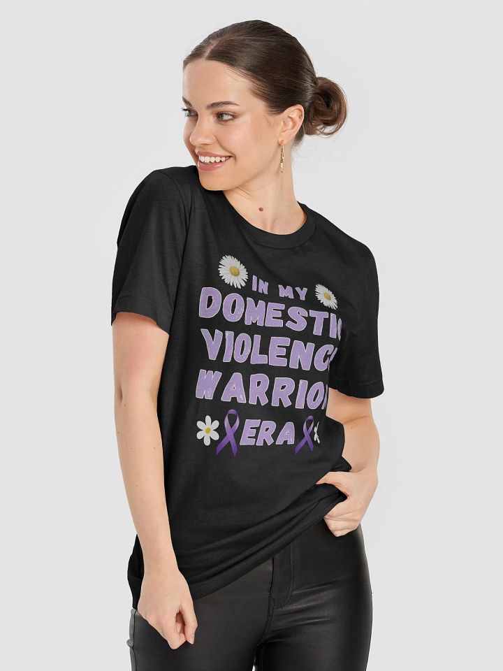 In My Domestic Violence Warrior Era Purple Ribbon Fight Gift T Shirt product image (2)