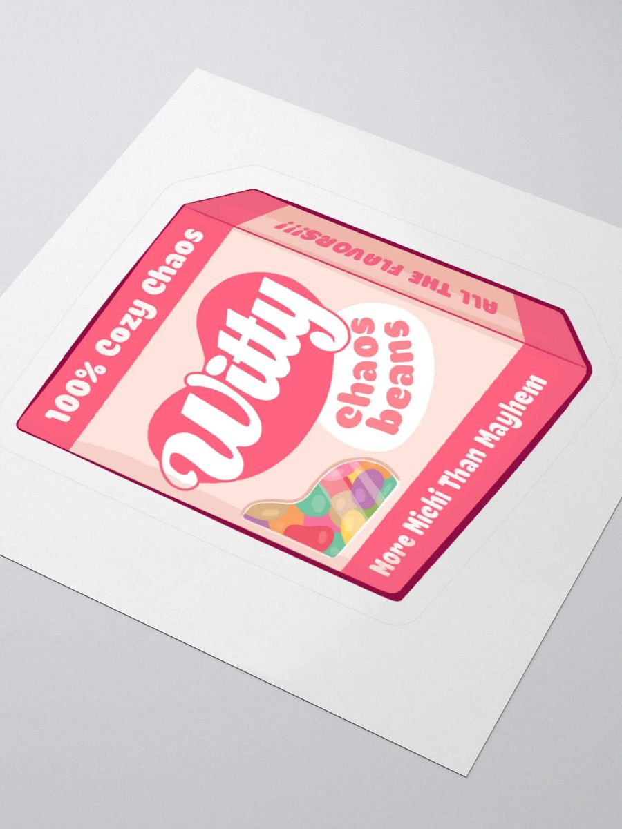 Witty Chaos Bean Sticker product image (9)