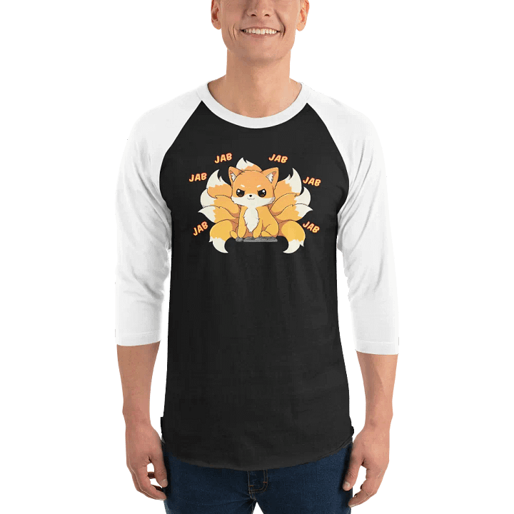 Templar Fox 3/4 Sleeve Raglan Shirt product image (1)