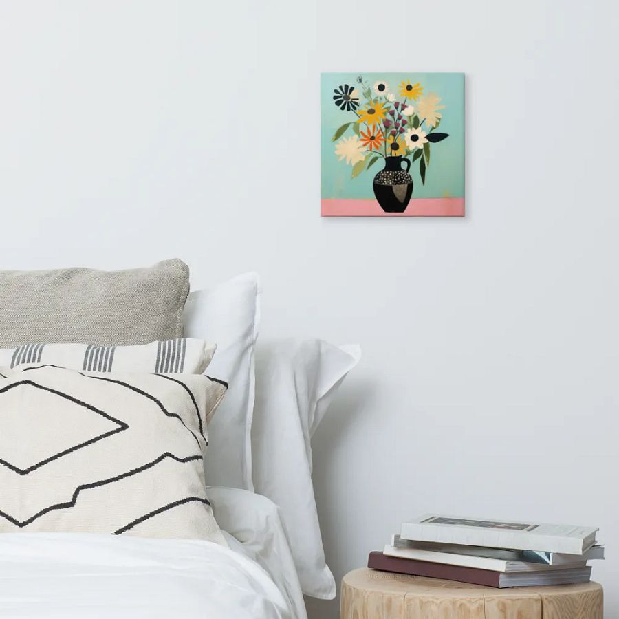 Art2401-56 Vase Flowers Still Life - Canvas Print - sm product image (3)