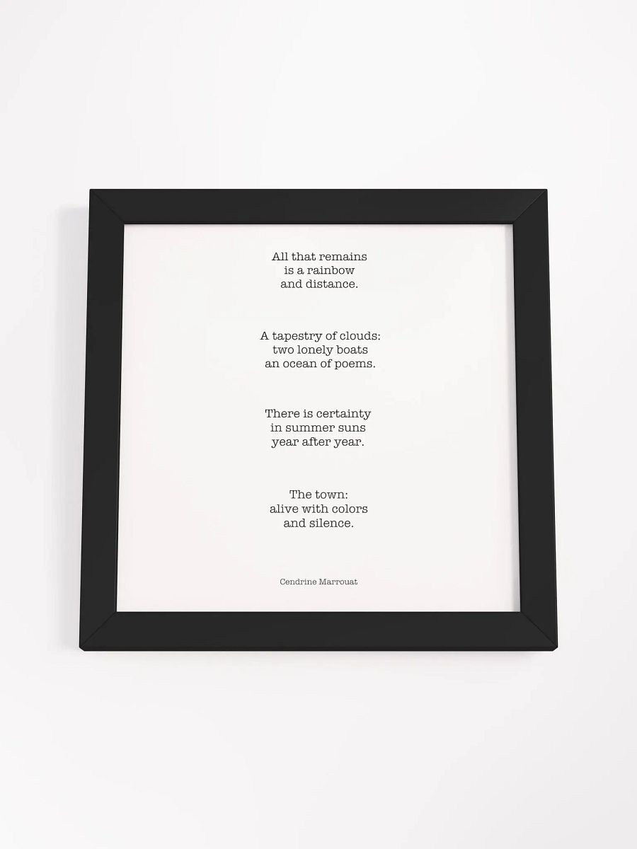 Four Haiku (Square Framed Poster) product image (4)