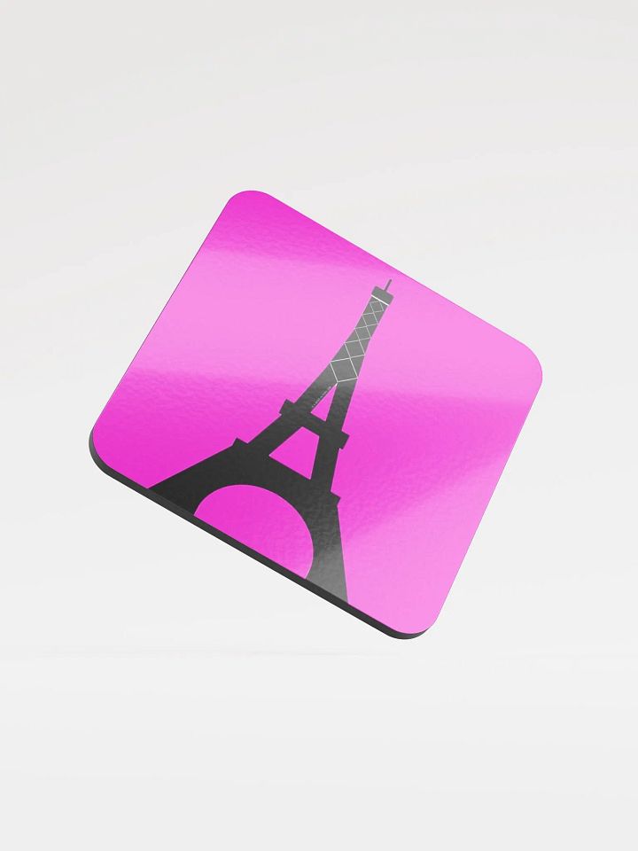 Eiffel Paris Coaster Pink (Qty 1) product image (1)