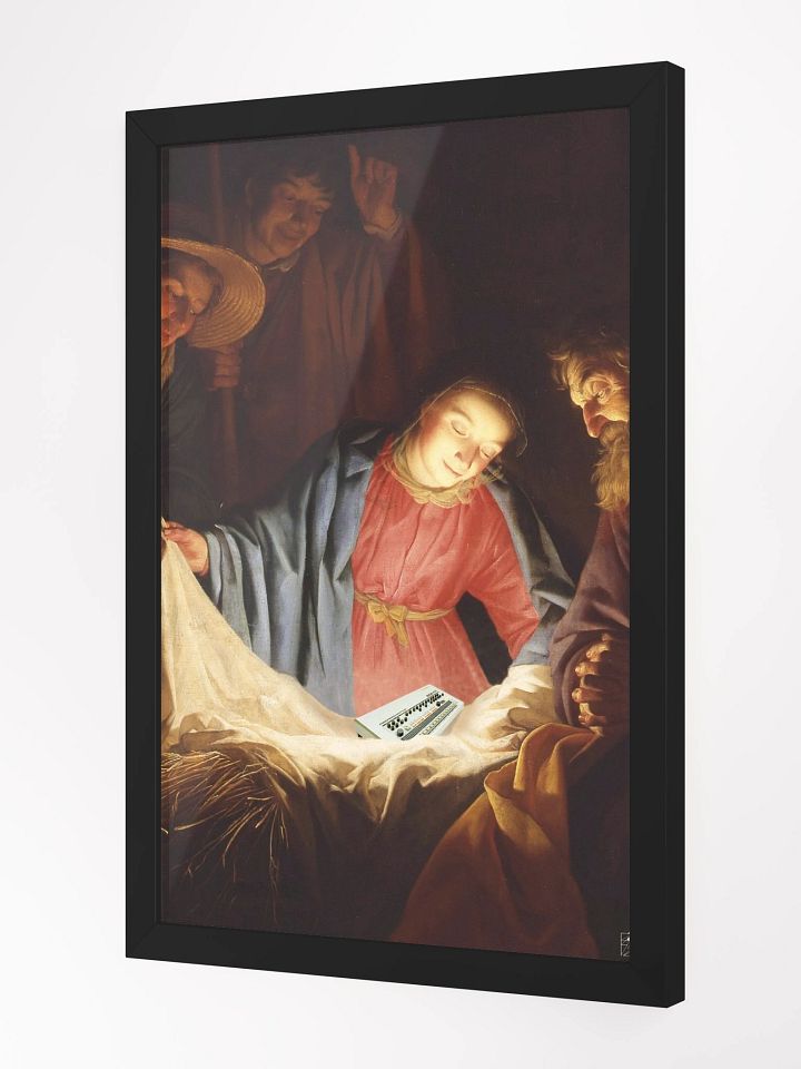 Adoration of the baby 909 by Frank Fonik , Techno EDM Framed High Quality Matte Poster product image (9)