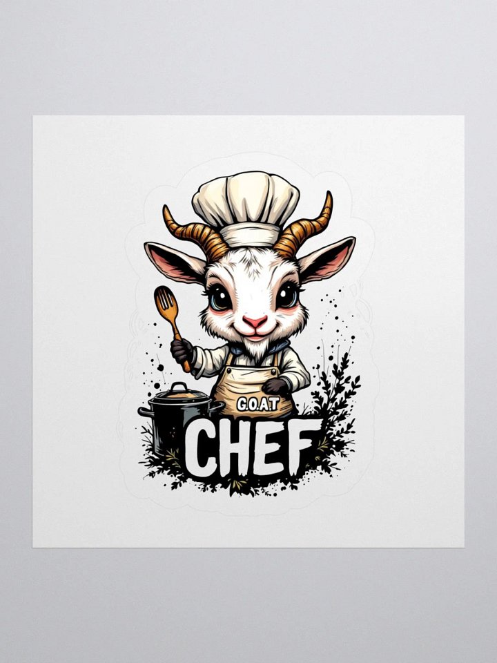 Baby G.O.A.T Chef Kiss Cut Stickers product image (3)