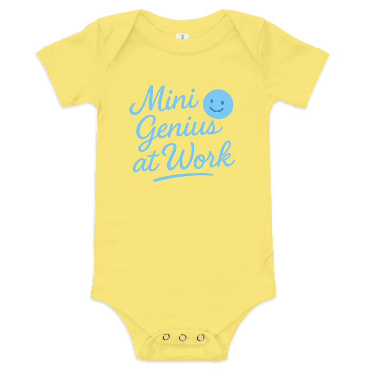 Mini Genius at Work Baby Onesie product image (1)