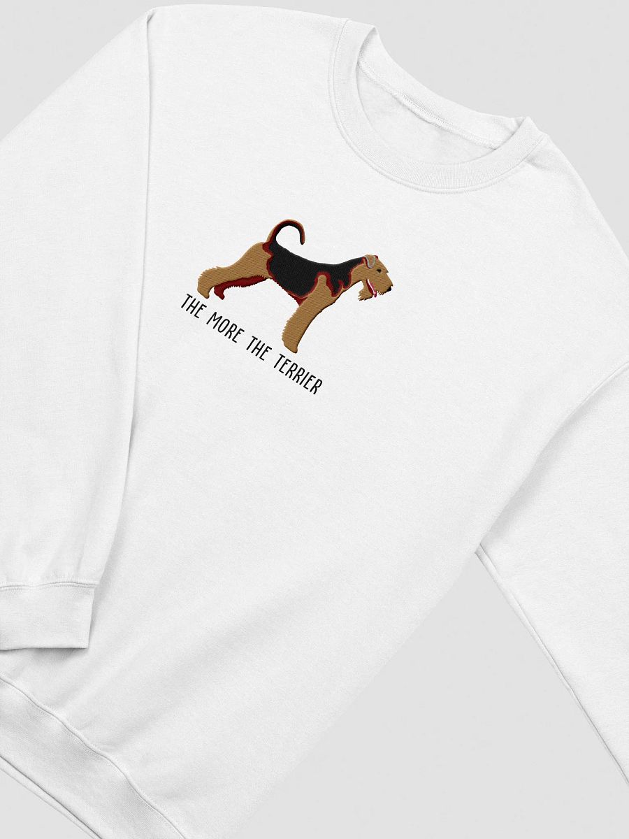 The More the Terrier Sweatshirt (Embroidered) of an Airedale Terrier product image (15)
