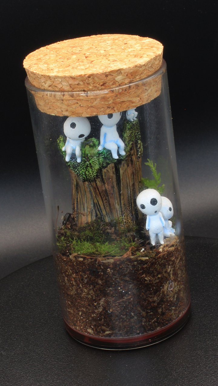 Miniscapes - Tree Sprits on a mossy log product image (1)