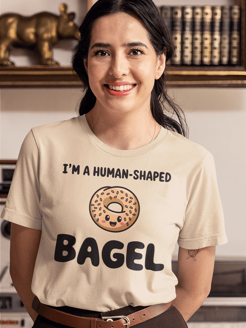 Human-Shaped Bagel T-Shirt - Unisex Fit