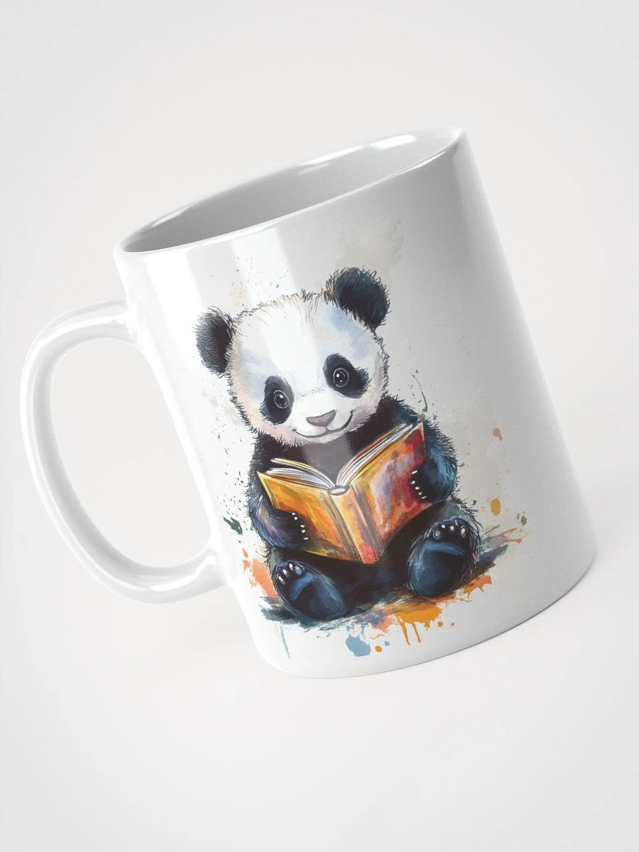 Colorful Baby Panda Reading Mug product image (9)