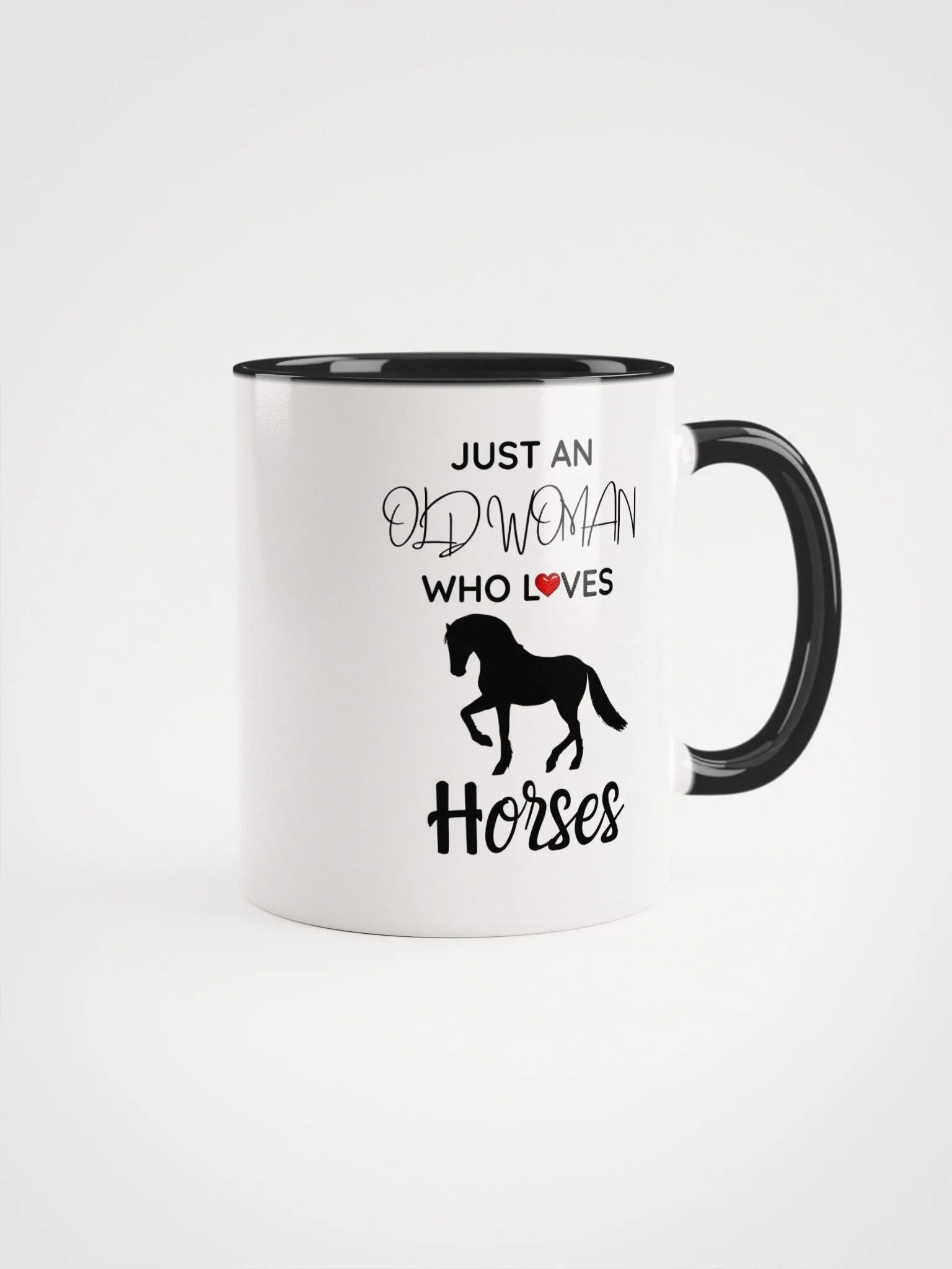 Just an Old Woman Who Loves Horses Mug product image (1)