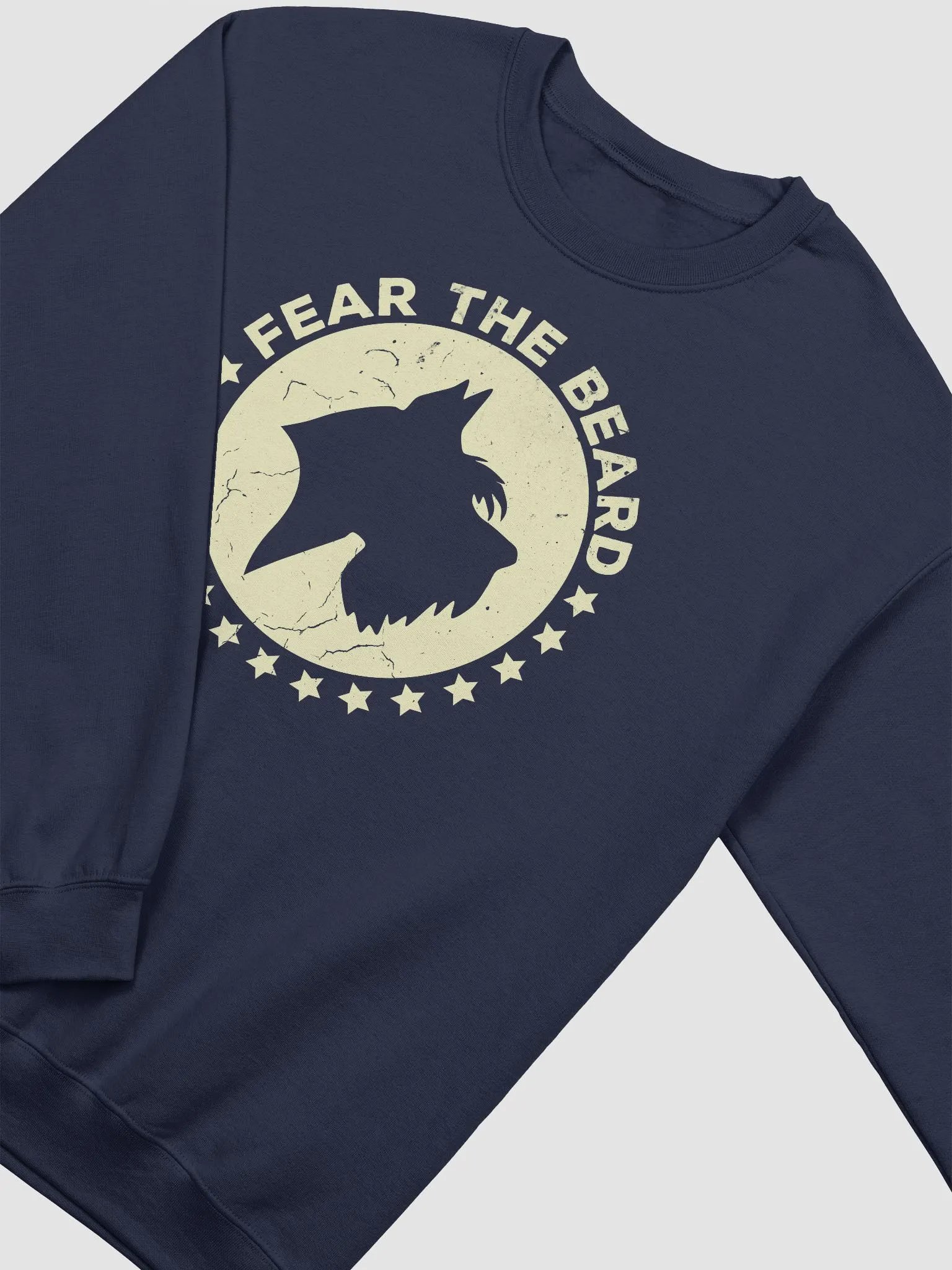 Fear the Beard Schnauzer(Off-White) Sweatshirt | Funny Sweatshirt for Schnauzer Paw-rents product image (14)