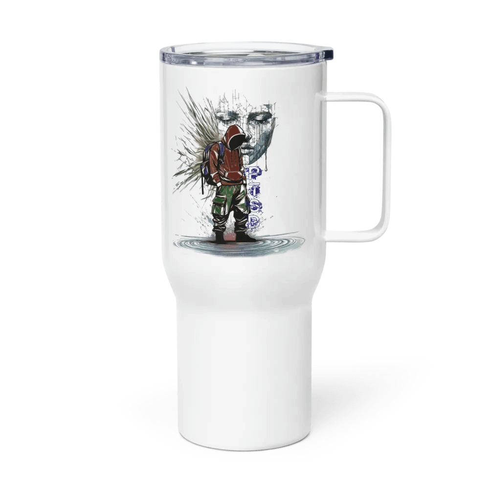 PTSD: Silent Struggle Travel Mug with a Handle product image (4)