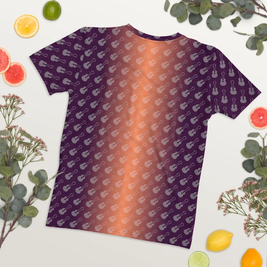 Once Bitten Twice Shy Dog Play Guitar All Over Print T-shirt product image (8)