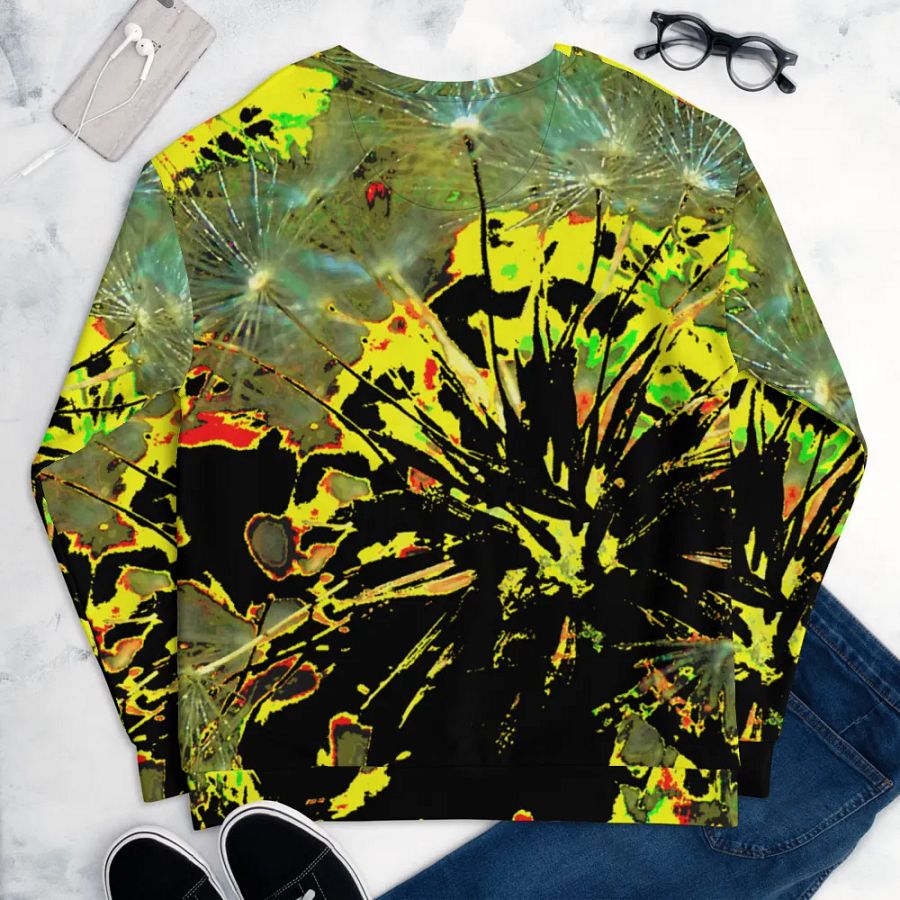 Bright Abstract Dandelion Clock Unisex Sweatshirt product image (9)