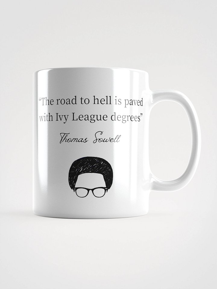 "The Road to Hell" — Thomas Sowell Quote Mug product image (1)
