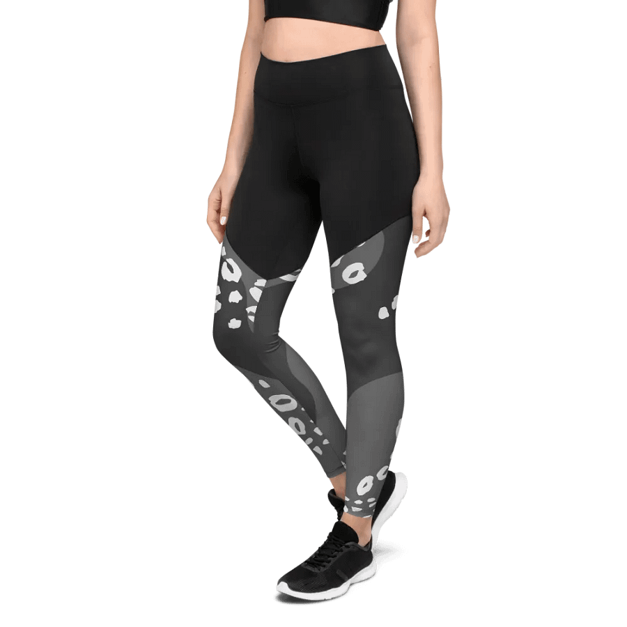 Grey Safari Chic Compression Leggings product image (8)