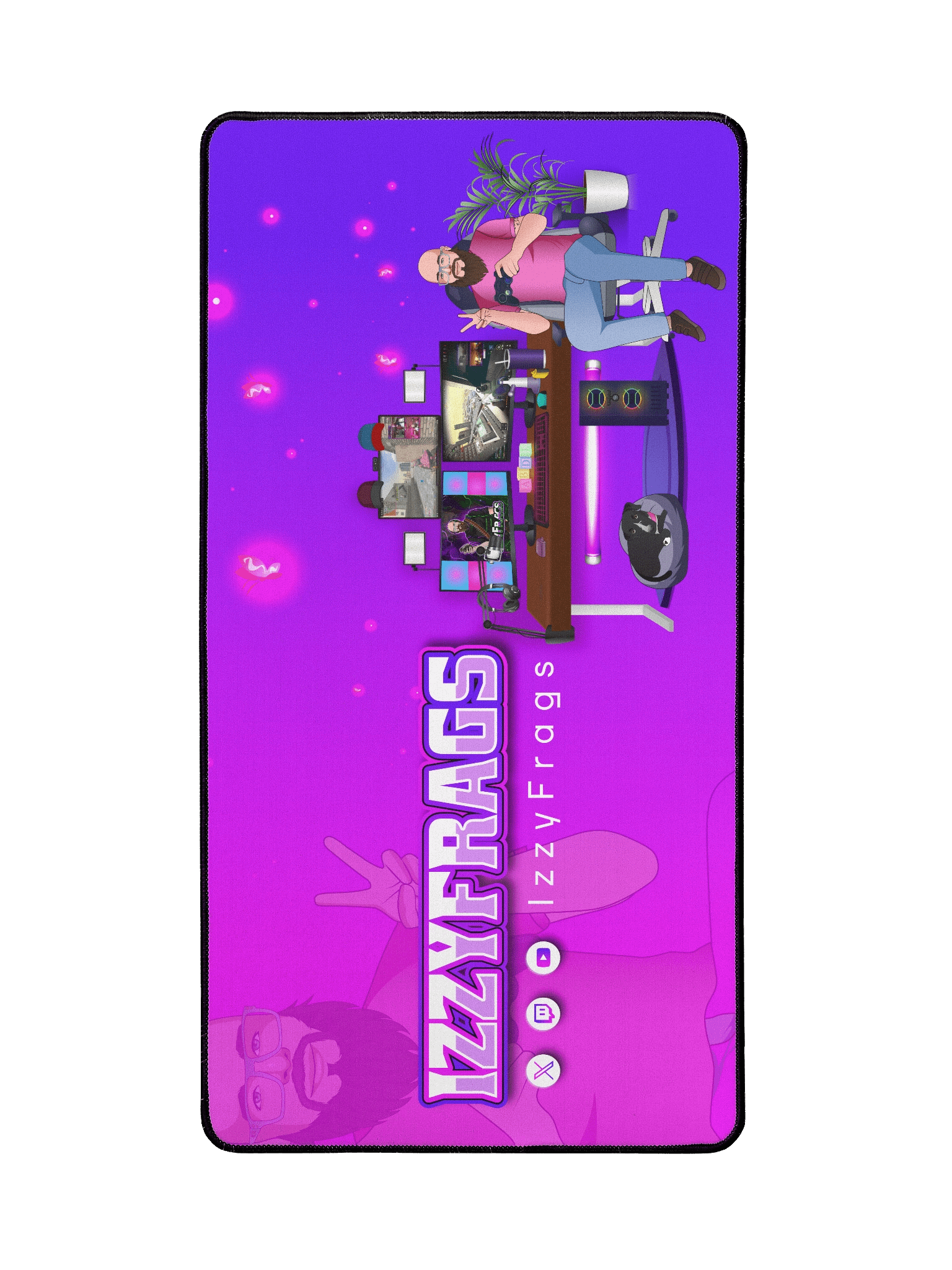 IZZY FRAGS Branded Desk Mat 15.5" x 31.5" product image (2)