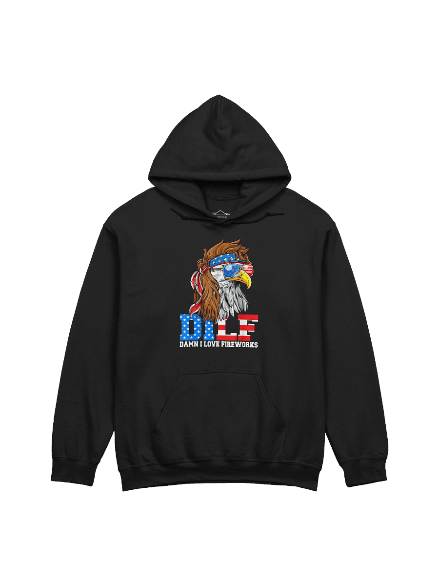 DILF Damn I Love Fireworks Eagle Funny Patriotic 4th Of July Hoodie product image (1)