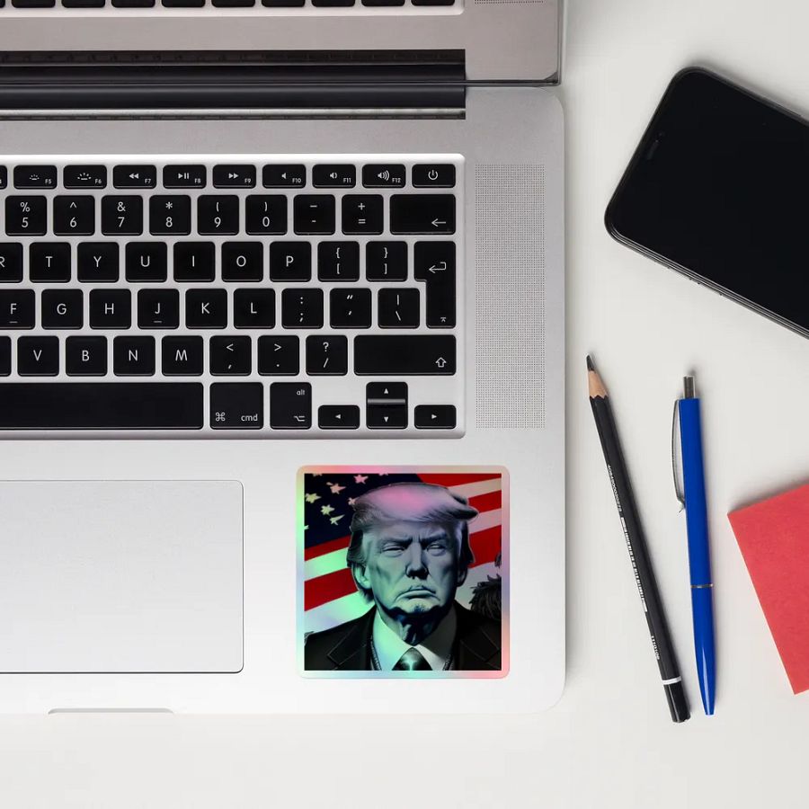 Patriotic Visionary Holographic Sticker product image (12)