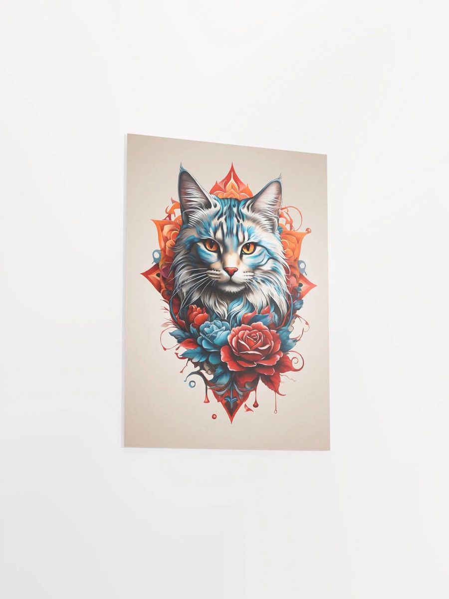 Regal Cat & Roses Poster product image (8)