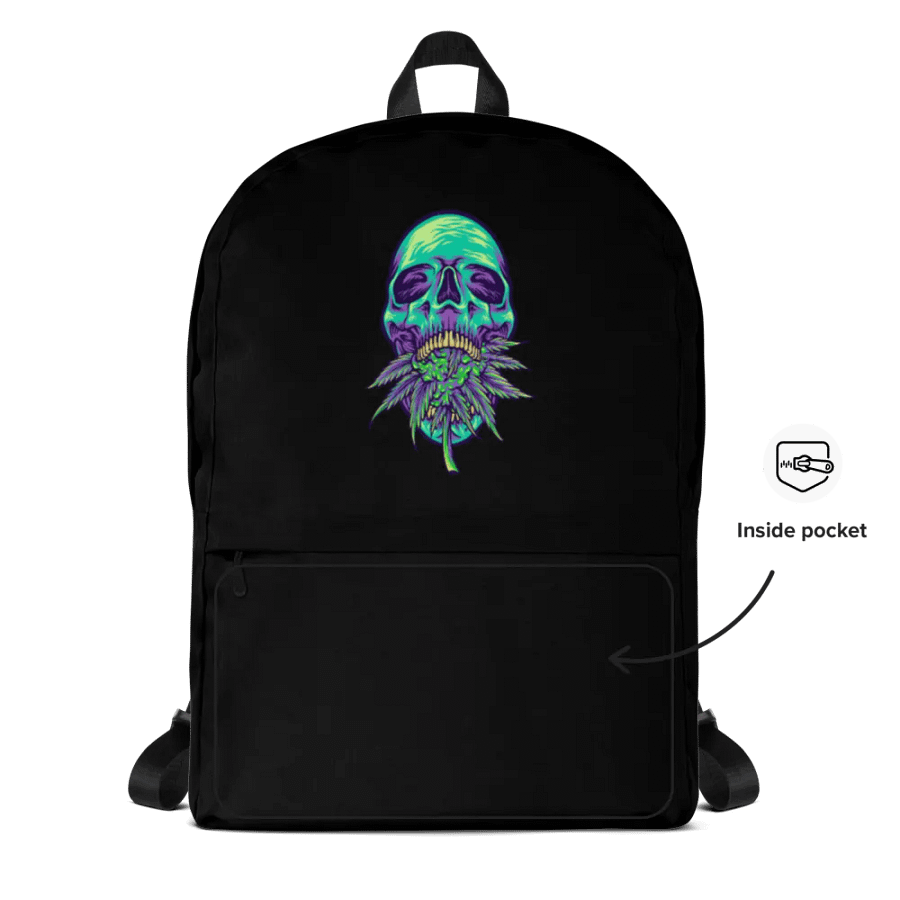 Ethereal Leaf Skull All-Over Backpack product image (10)