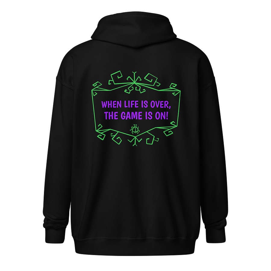 [UM Designs] Life Over, Game Over - Unisex Graphic Zip Hoodie product image (1)