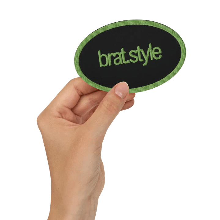 the bratstyle embroidered patch - oval product image (2)