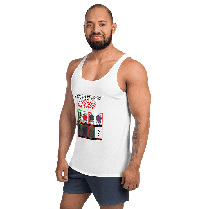 Choose your Nerd Tank (White) product image (2)