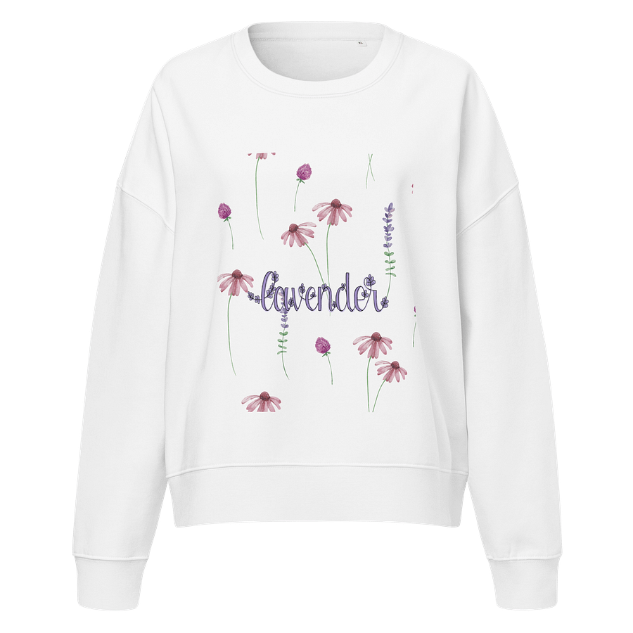 Lavender Blossom Organic Sweatshirt product image (1)