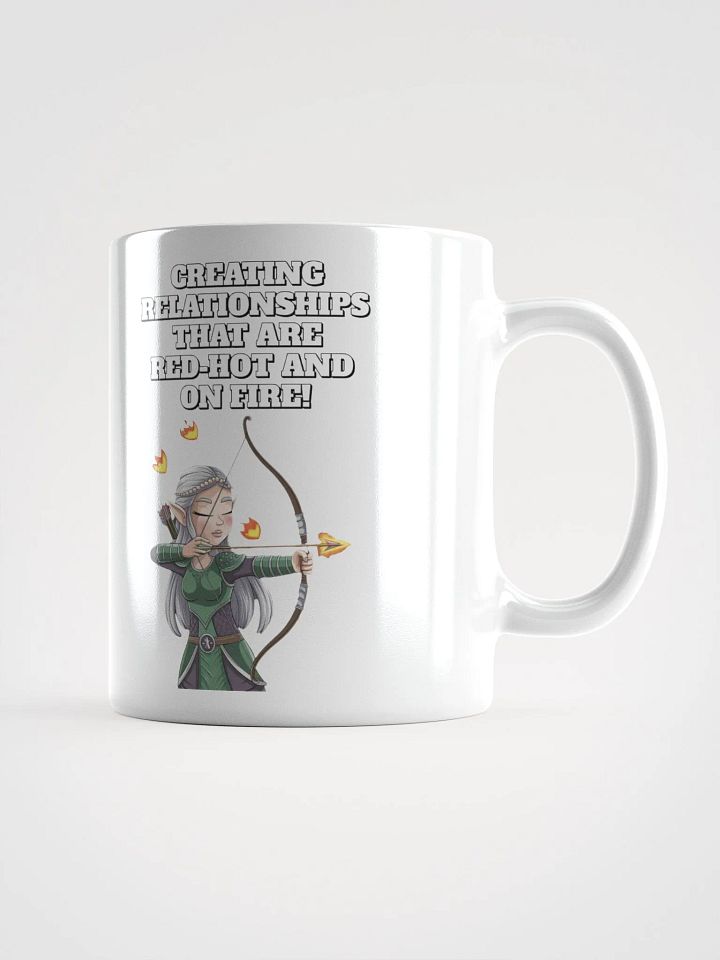 Creating Relationships That Are Red-Hot And On Fire! Valentine's Day White Mug product image (1)