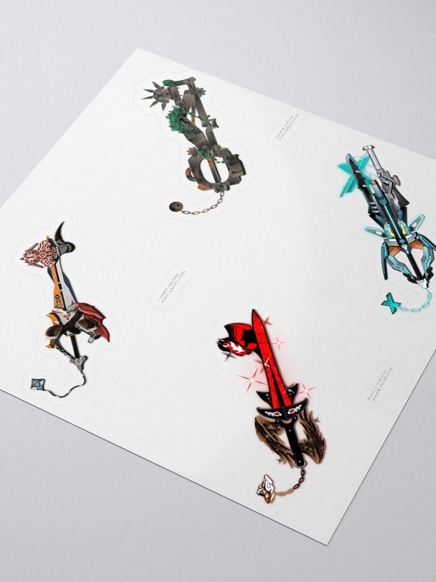 Custom Keyblade Sticker Sheet 4 product image (3)
