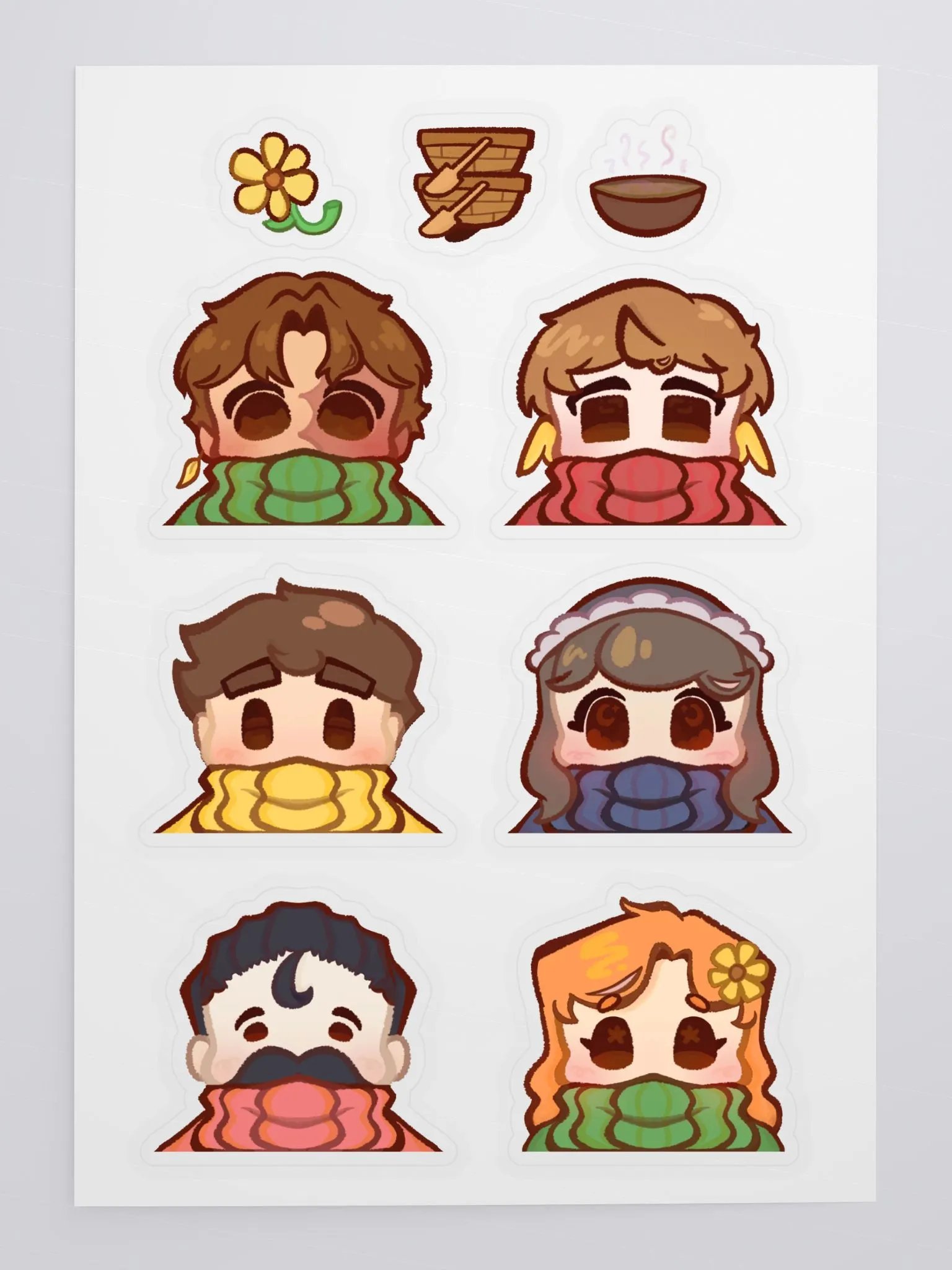 Buttercups & Soup group - Sticker set product image (1)