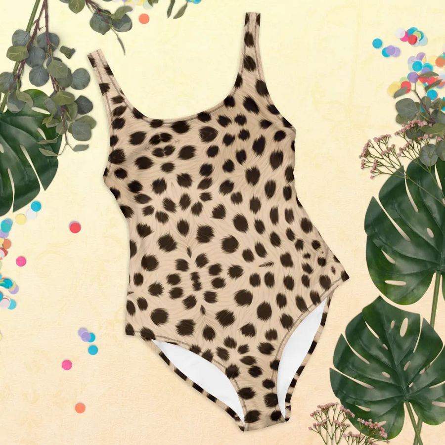 Turn Heads in Our Bold Tawny All-Over Print Swimsuit product image (5)