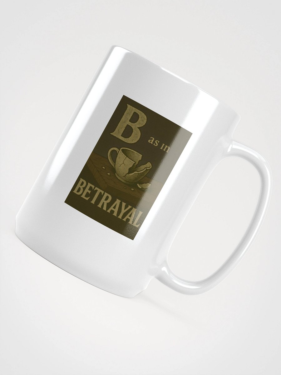 B as in betrayal ceramic mug with color inside by dark alphabet product image (4)