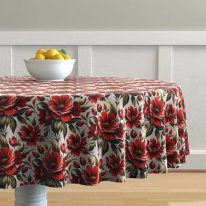Seamless Pattern - Painted Red Roses on White product image (7)
