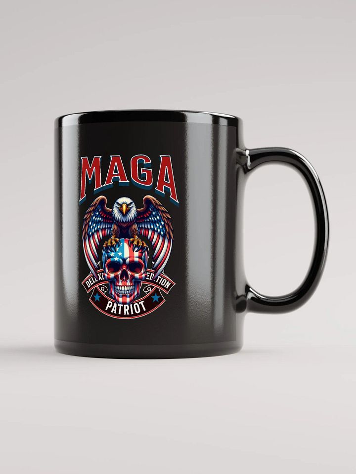 Patriotic MAGA Eagle Black Glossy Mug product image (2)