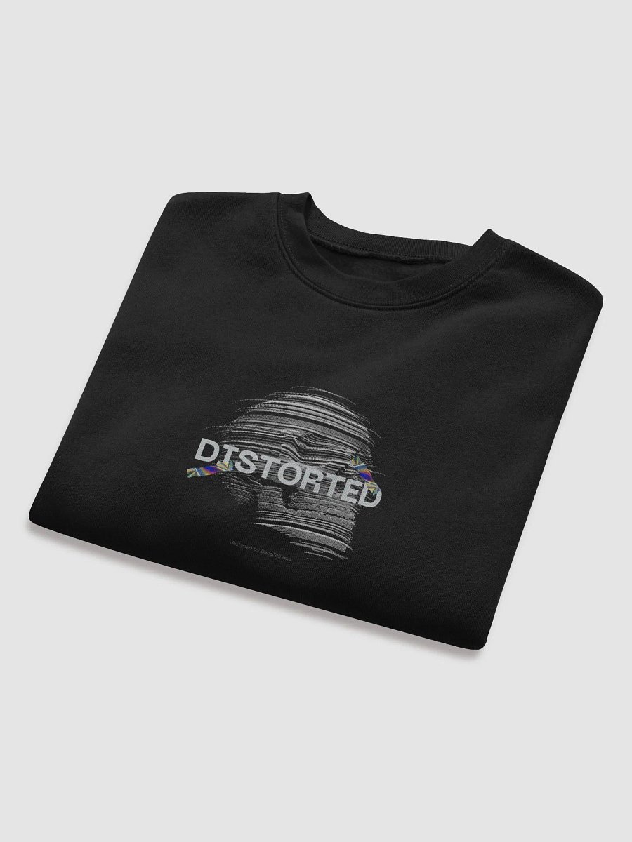 Distorted Waveform Crop Sweatshirt product image (37)