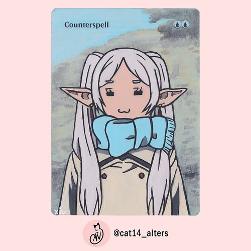 One of two Frieren commissions being shipped today. They wanted this scene straight from the anime and onto the card (I had s...