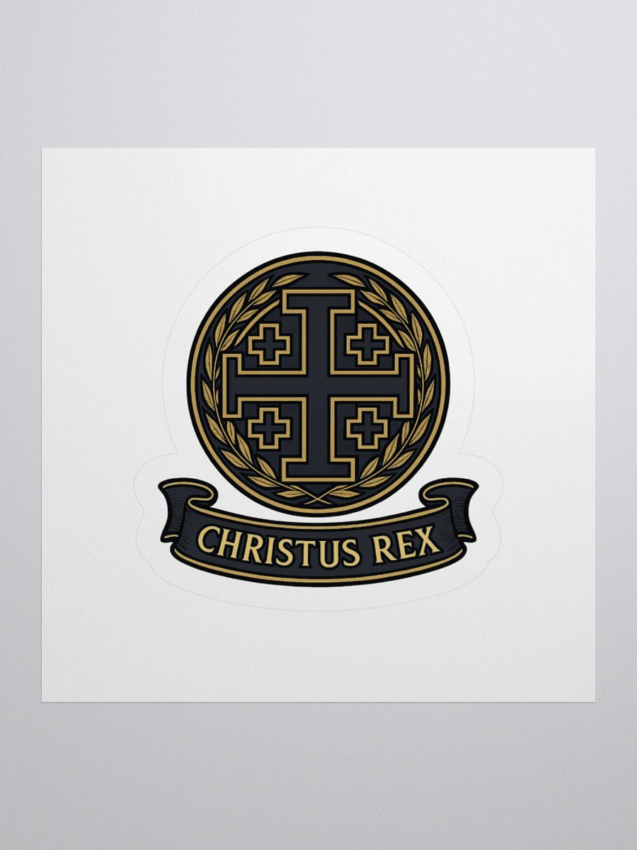 Christus Rex Sticker black product image (1)