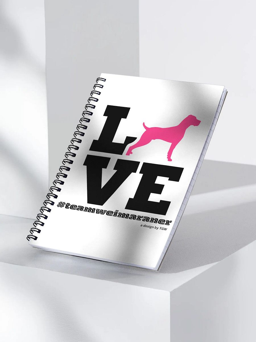 L.O.V.E. Weims (Pink) - Spiral Notebook product image (2)