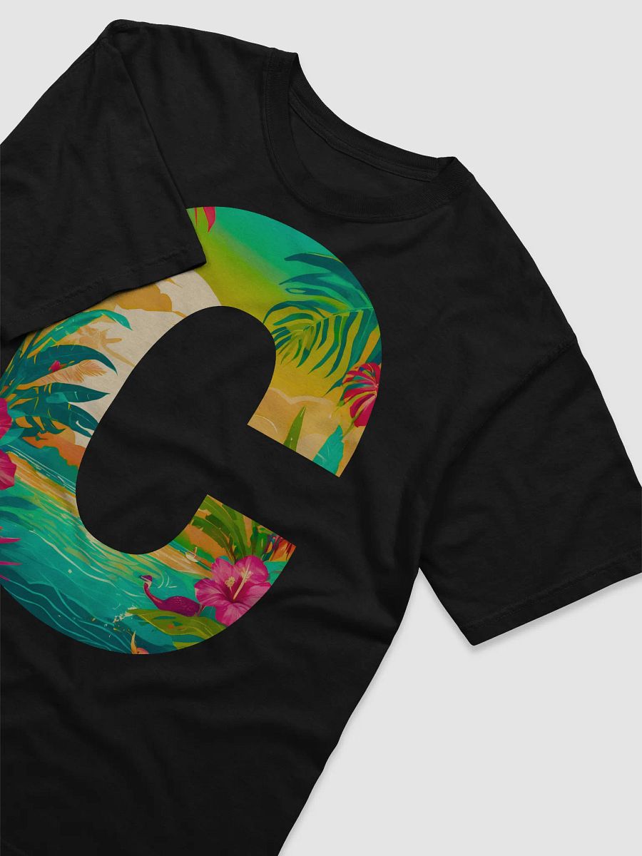 Tropical Sunset Paradise T-Shirt (Letter-C) product image (5)