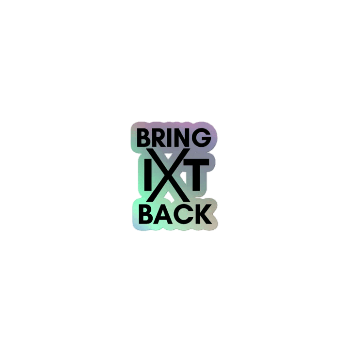 Bring It Back Holographic Sticker Sheet product image (1)